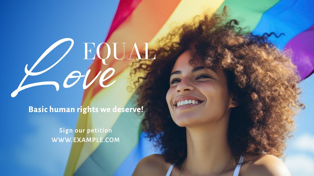 Equal love blog banner template