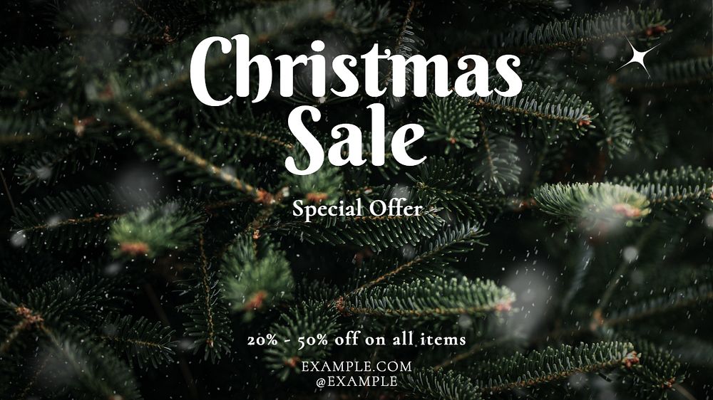 Christmas sale  blog banner template