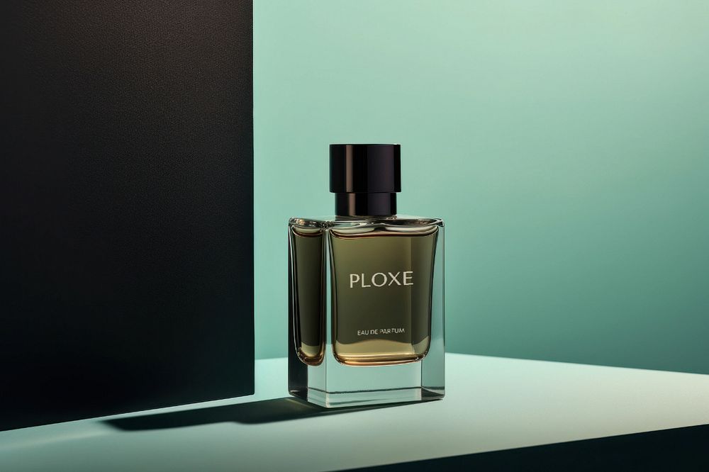 Perfume bottle editable mockup