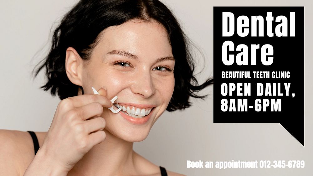 Dental care  blog banner template