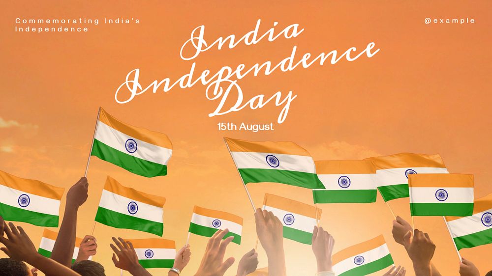 India independence day  blog banner template