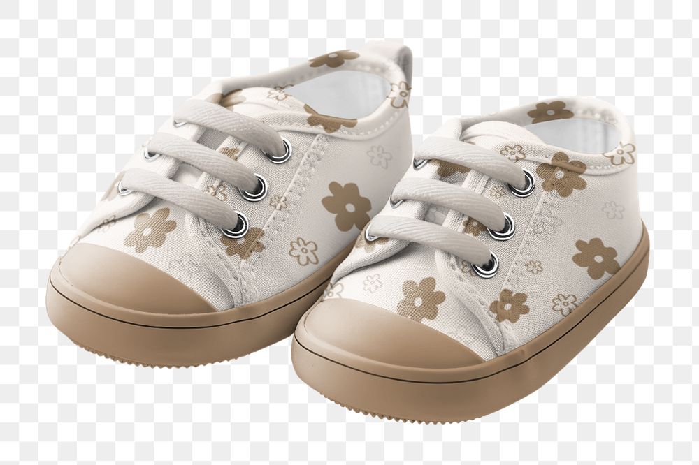 Baby's floral sneakers, cute design