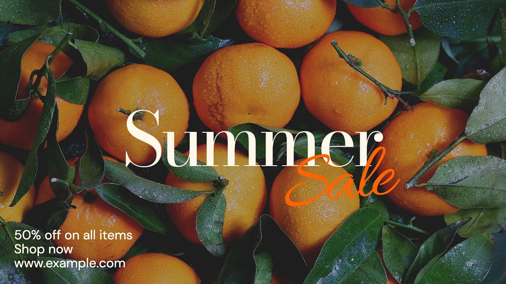 Summer Sale  blog banner template