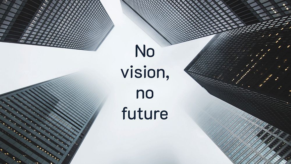 Vision & future quote  blog banner template