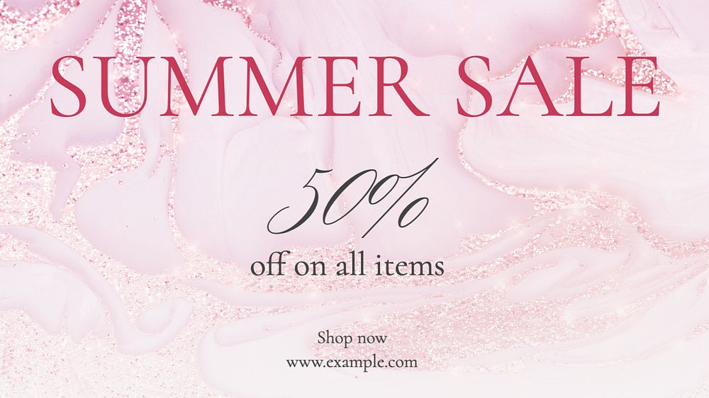 Summer Sale  blog banner template