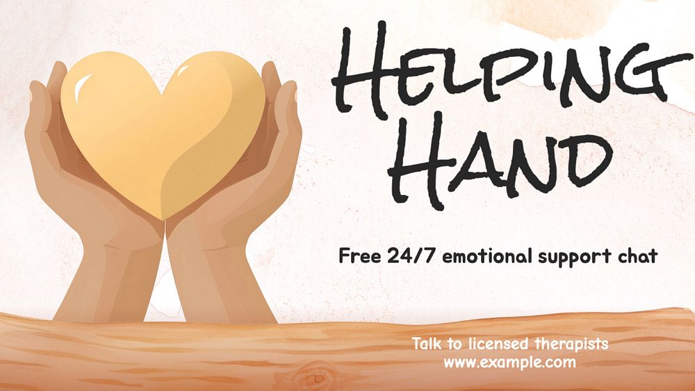 Helping hand blog banner template