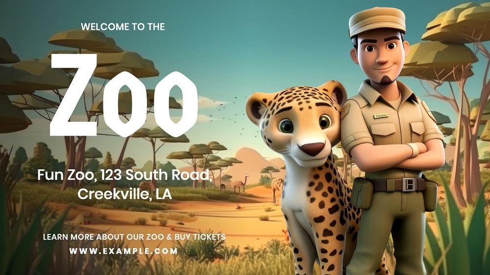 Zoo blog banner template