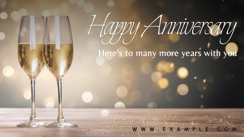 Happy anniversary blog banner template