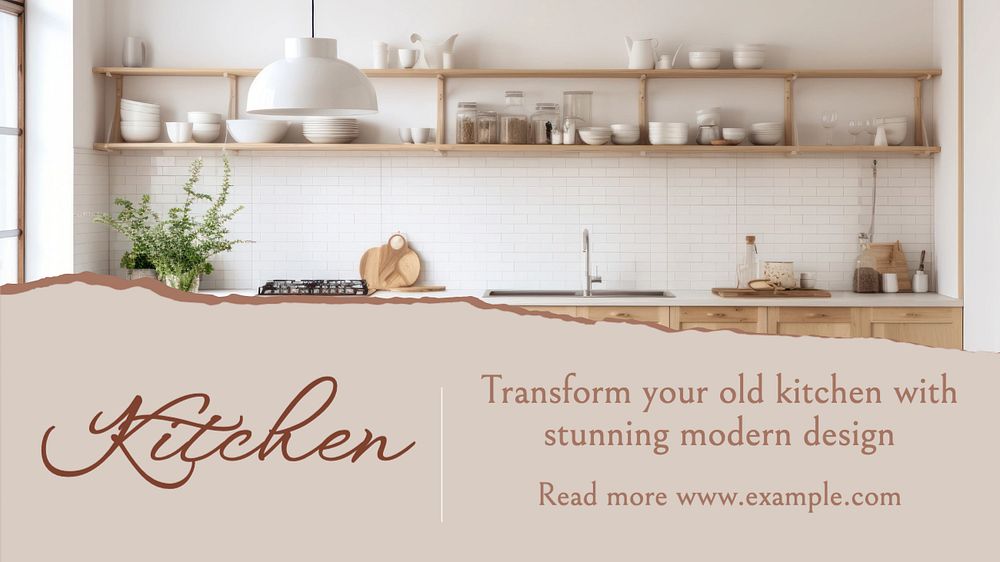 Kitchen blog banner template