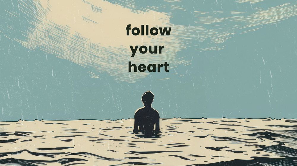 Follow your heart blog banner template