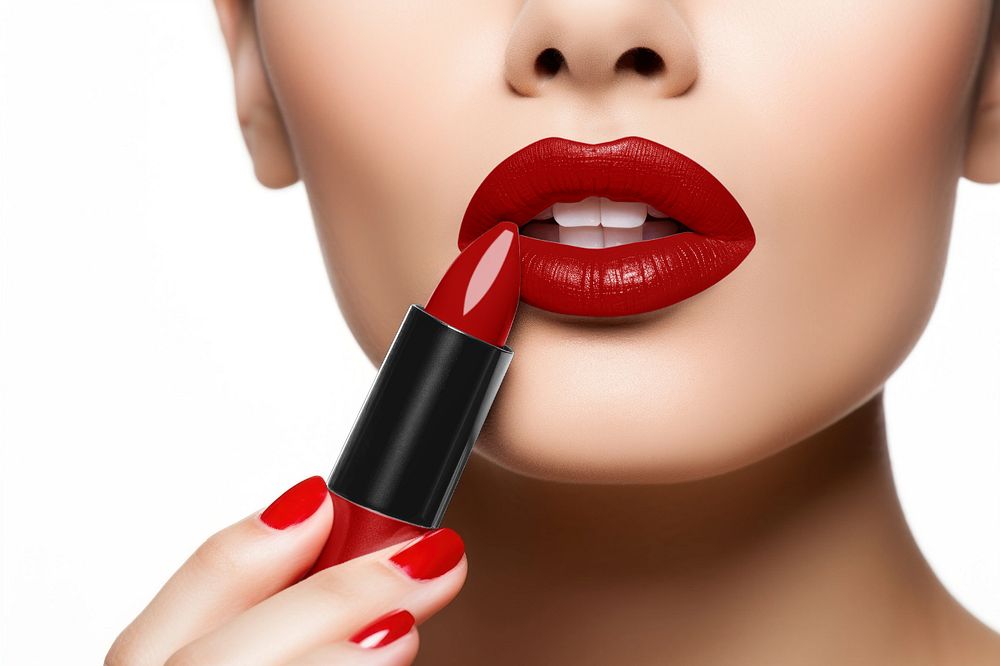 Women's lips editable mockup