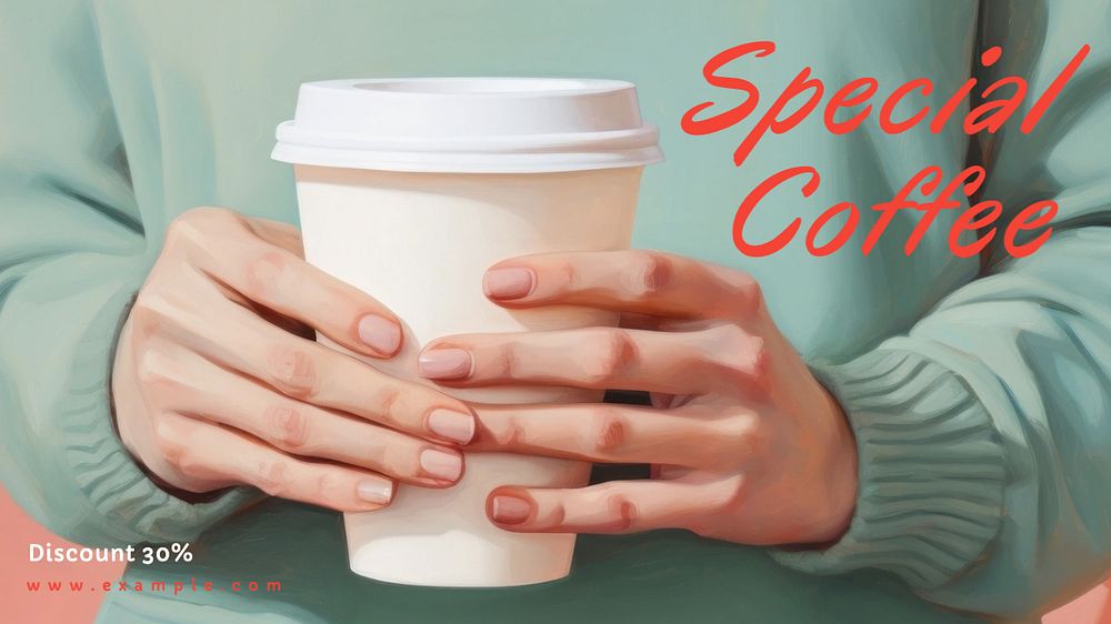 Special coffee blog banner template