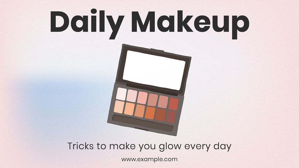 Daily makeup blog banner template