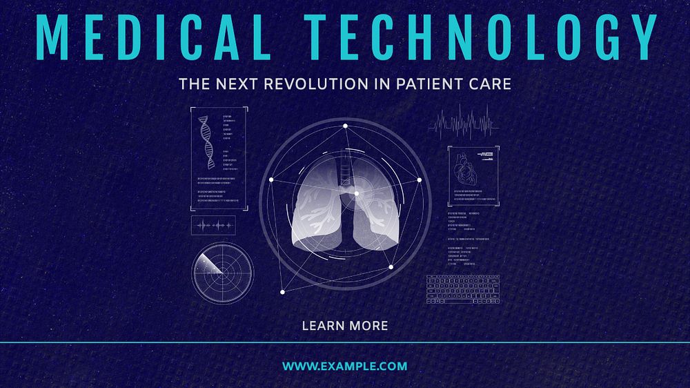 Medical technology blog banner template