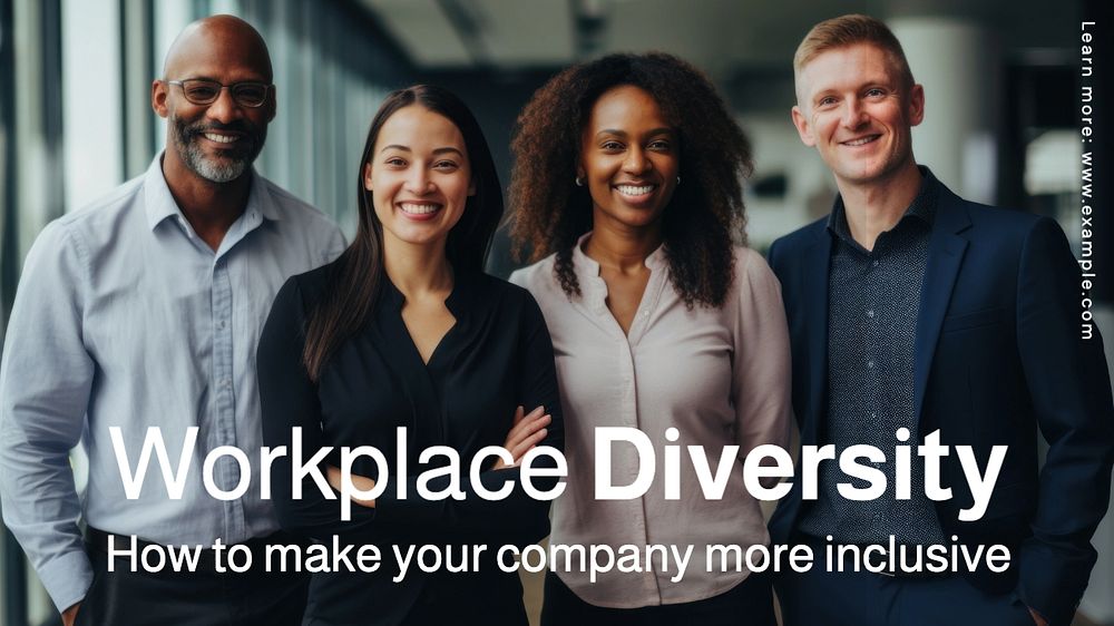 Workplace diversity blog banner template