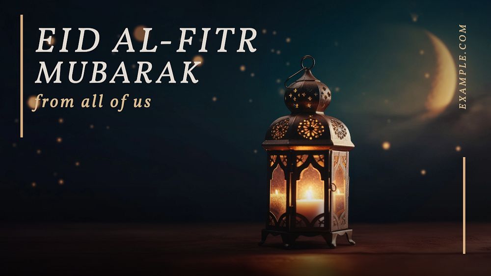 Eid al-Fitr Mubarak blog banner template