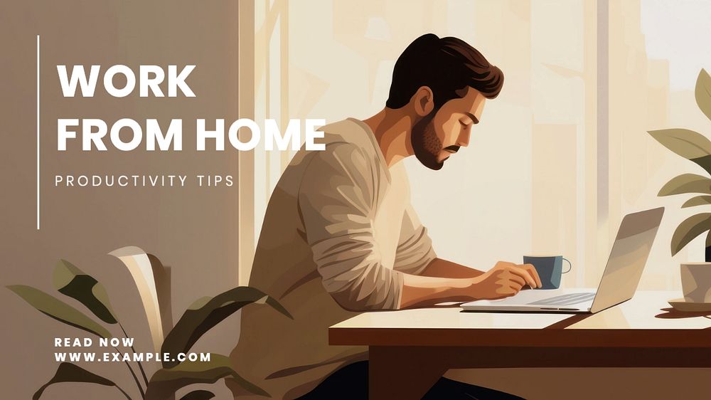 Home office careers blog banner template