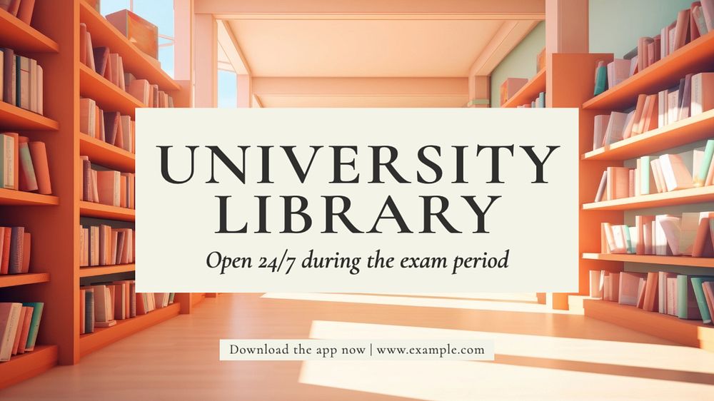 University library blog banner template