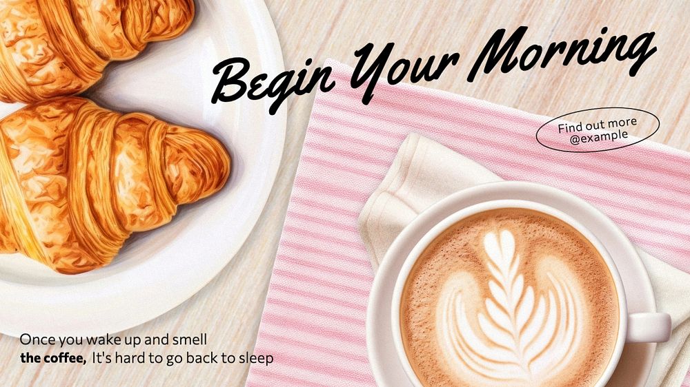 Begin your morning blog banner template