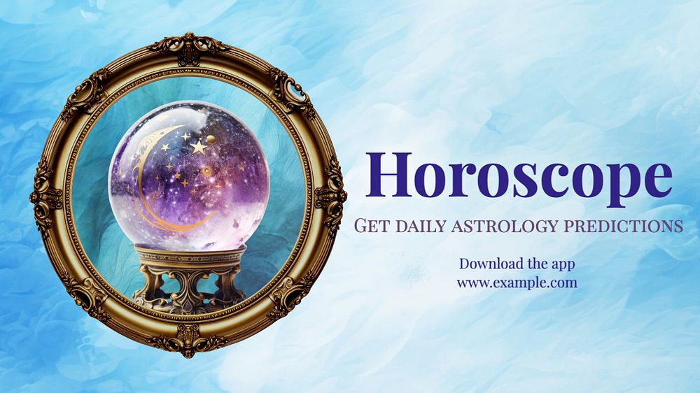 Horoscope blog banner template