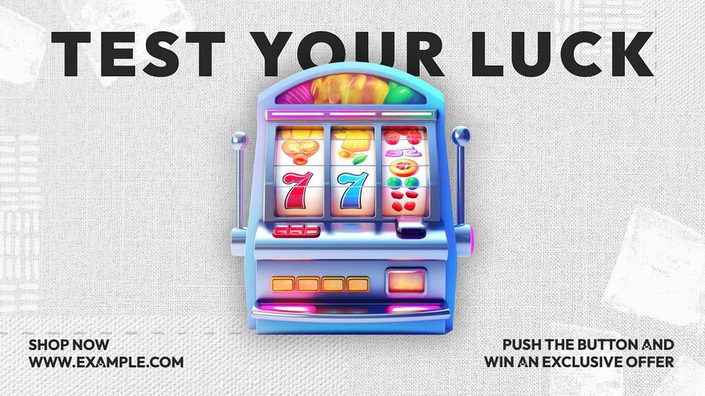 Test your luck blog banner template