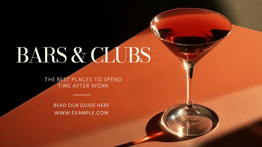 Bar & club blog banner template