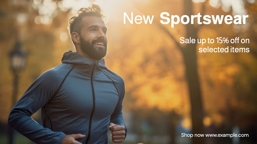 New sportswear blog banner template