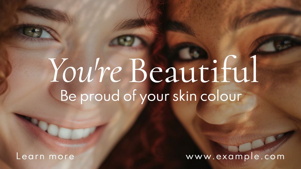 Black is beautiful blog banner template