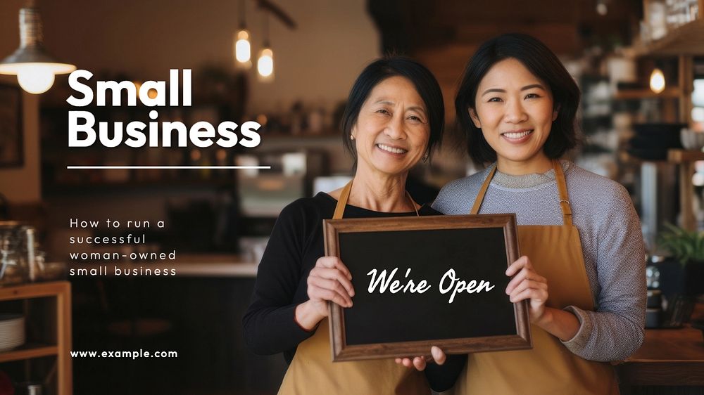 Small business blog banner template