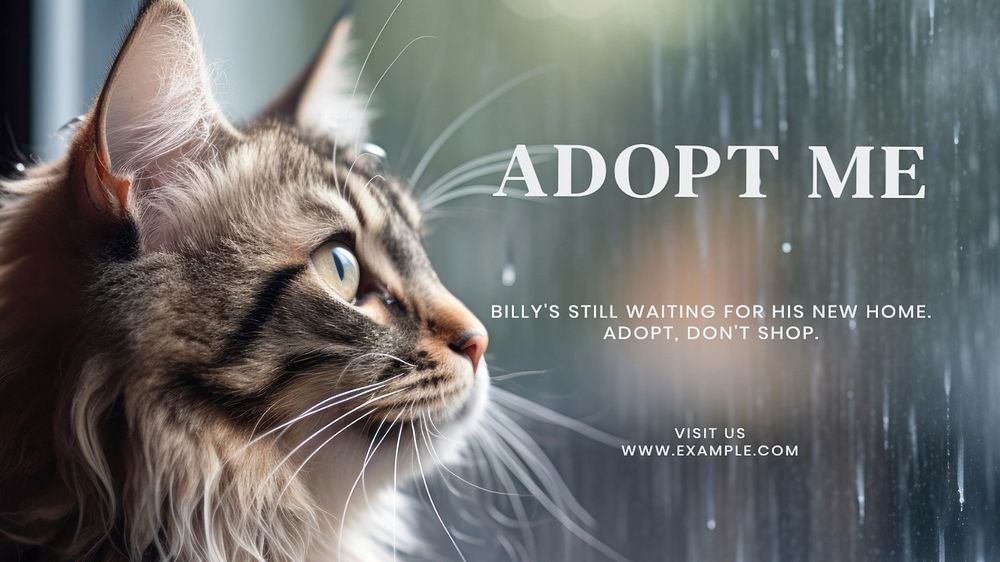 Adopt don't shop blog banner template