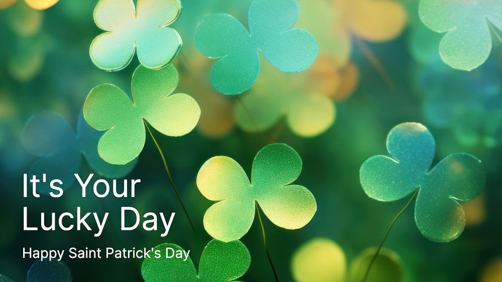 Saint Patrick's day blog banner template