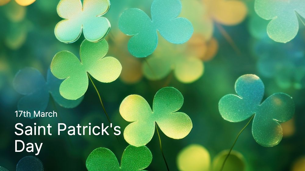 St. Patrick's Day blog banner template