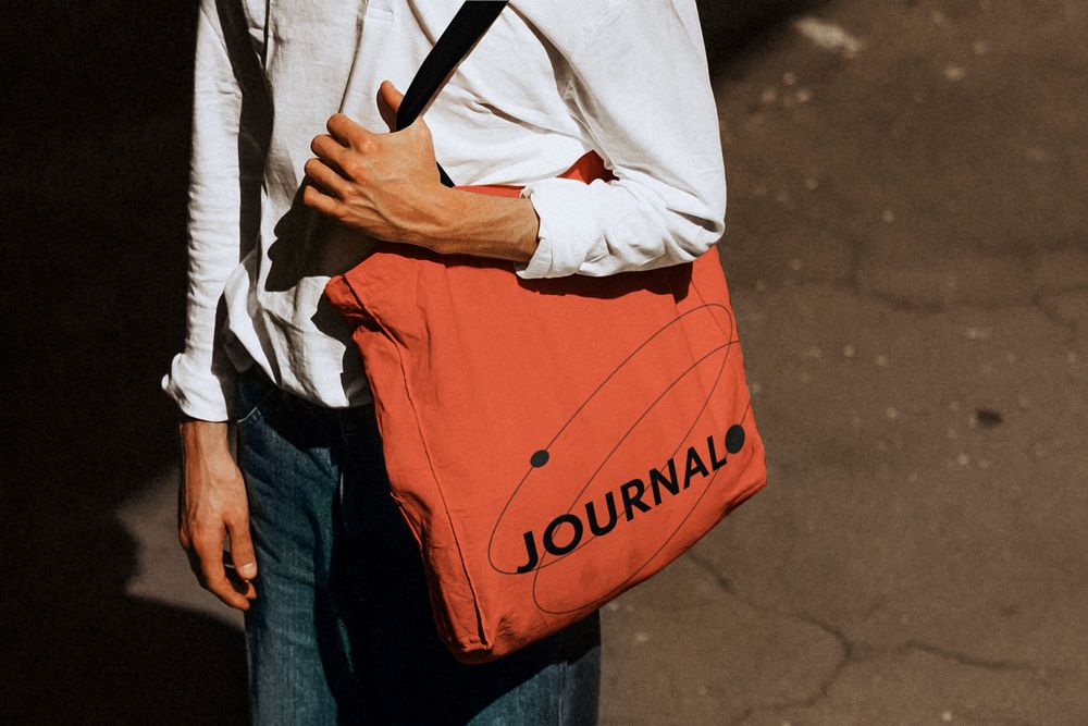 Tote bag mockup, eco friendly design