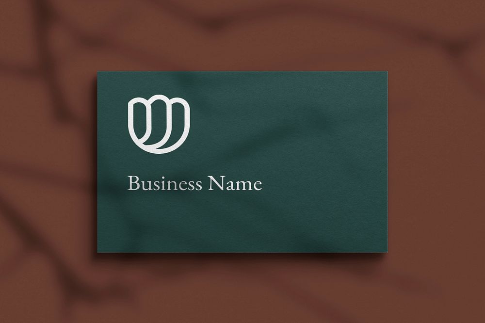 Business card mockup, modern, realistic design