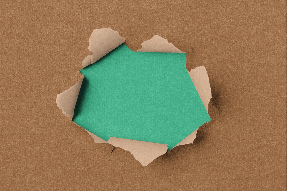 Paper hole mockup, realistic design