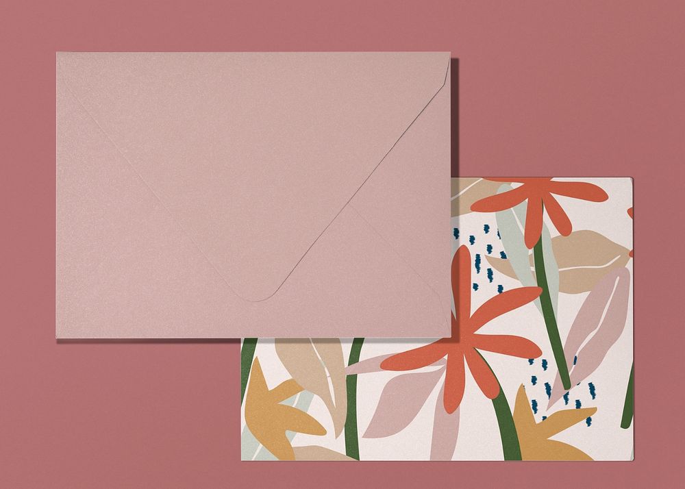 Envelope mockup, realistic stationery