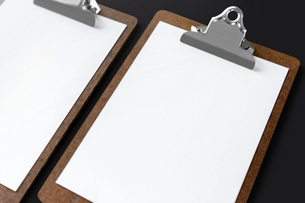 Blank clipboard mockup, editable design