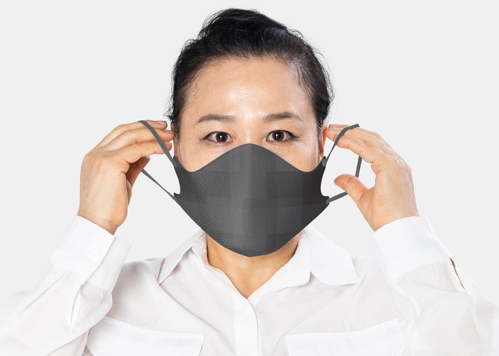 Face mask mockup, Covid-19 protection