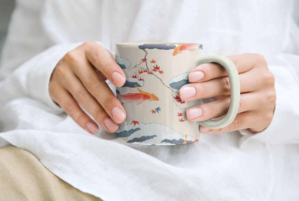 Coffee mug mockup, product design