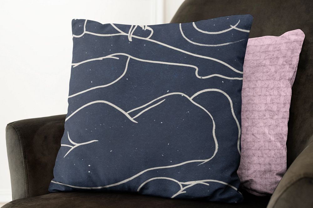 Cushion cover pillow mockup, editable design