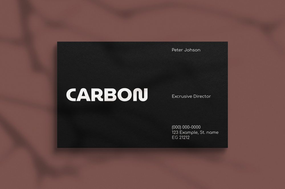 Business card mockup, professional corporate identity