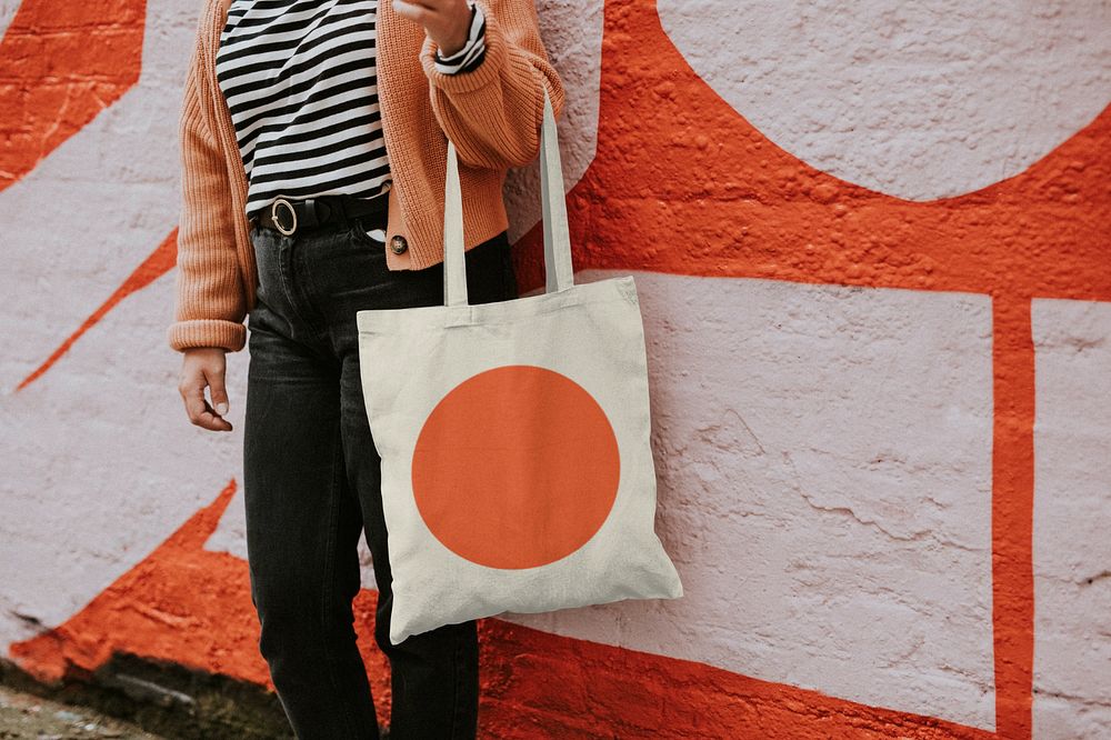 Tote bag mockup, editable design