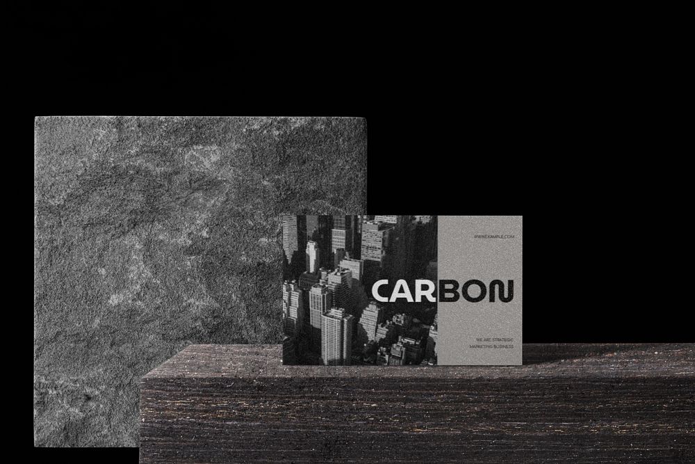 Business card mockup, professional corporate identity