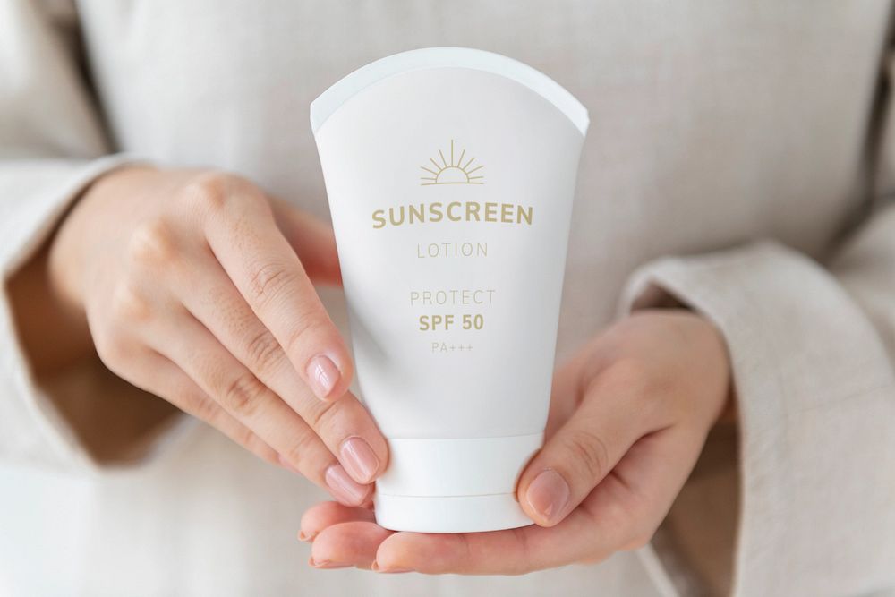 Skincare tube mockup, editable design