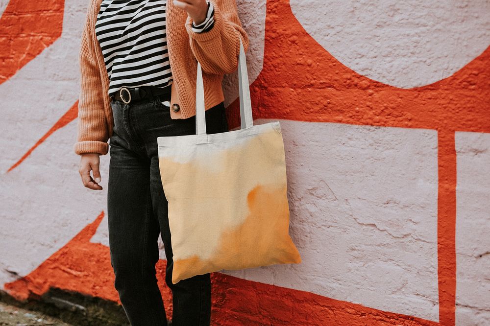 Tote bag mockup, editable design