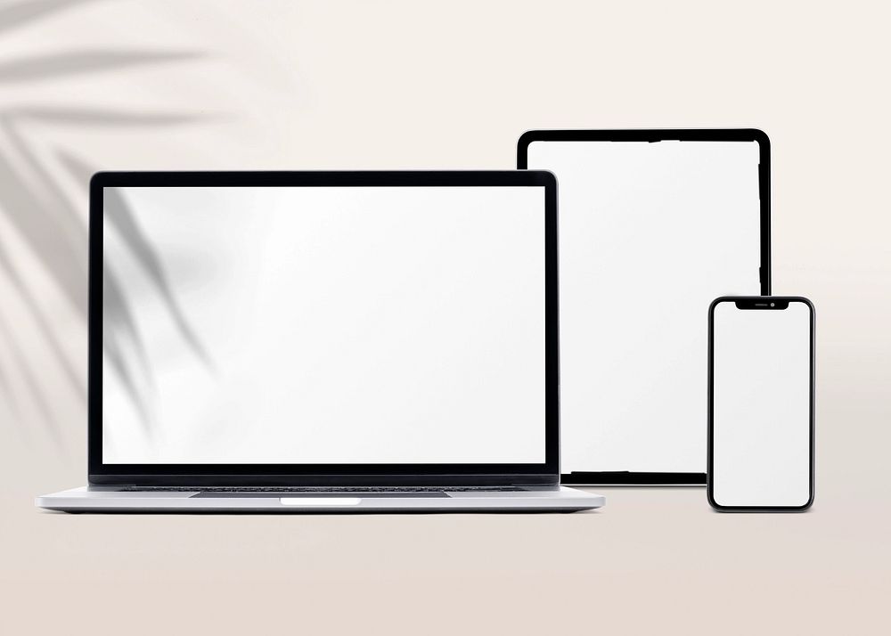 Digital device screens mockup, digital device, editable design