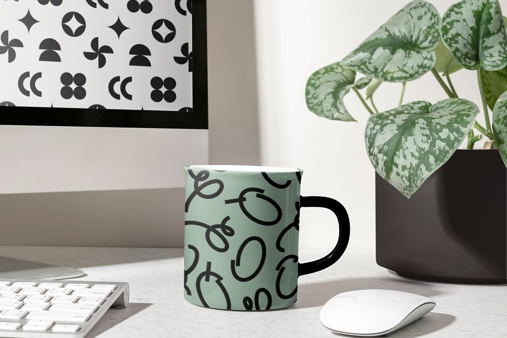 Coffee mug mockup, product design