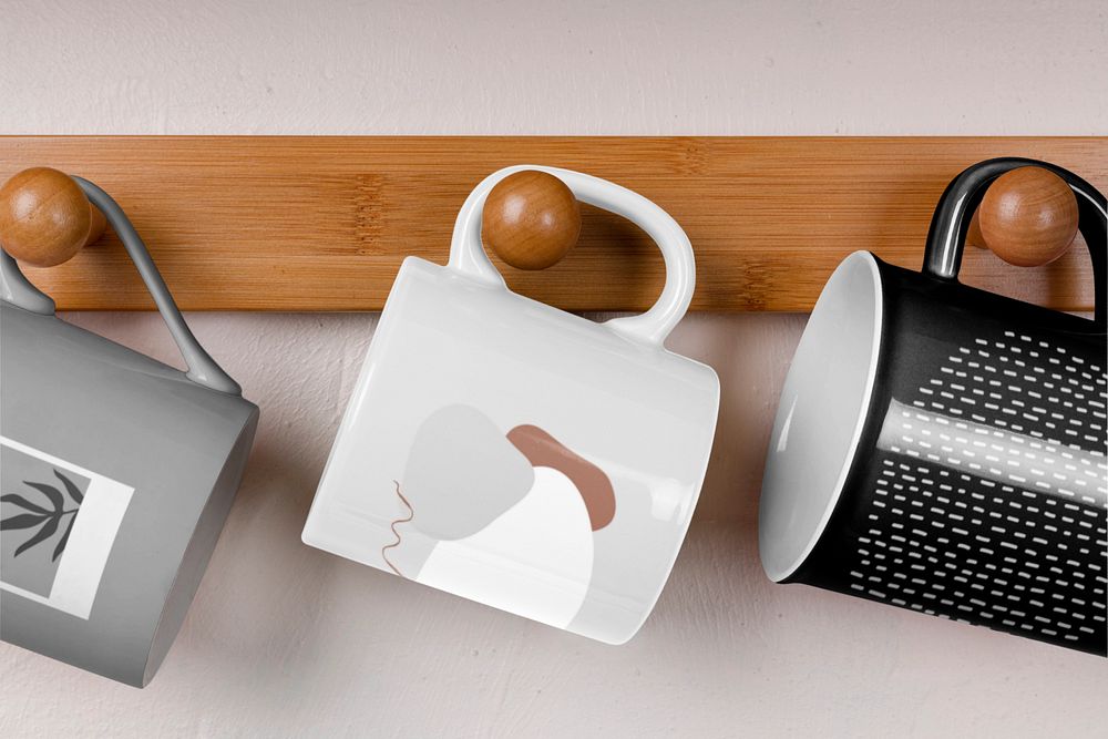 Coffee mug mockup, product design