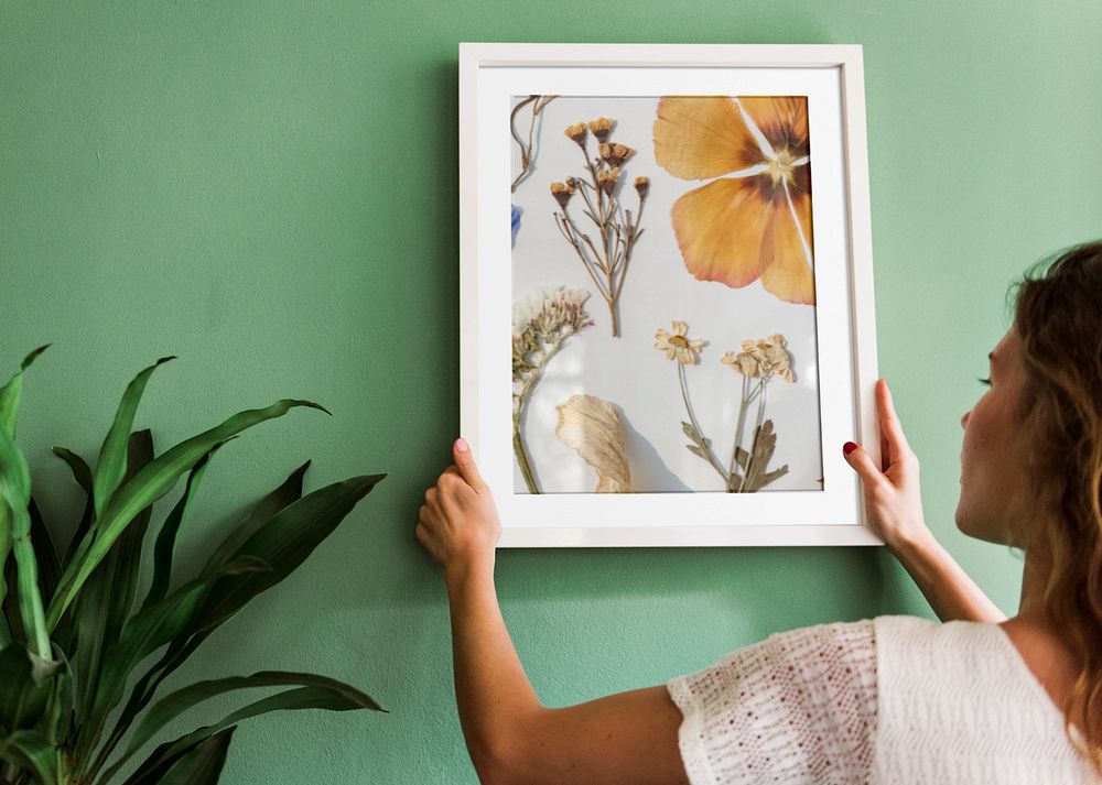 Photo frame mockup, wall decoration