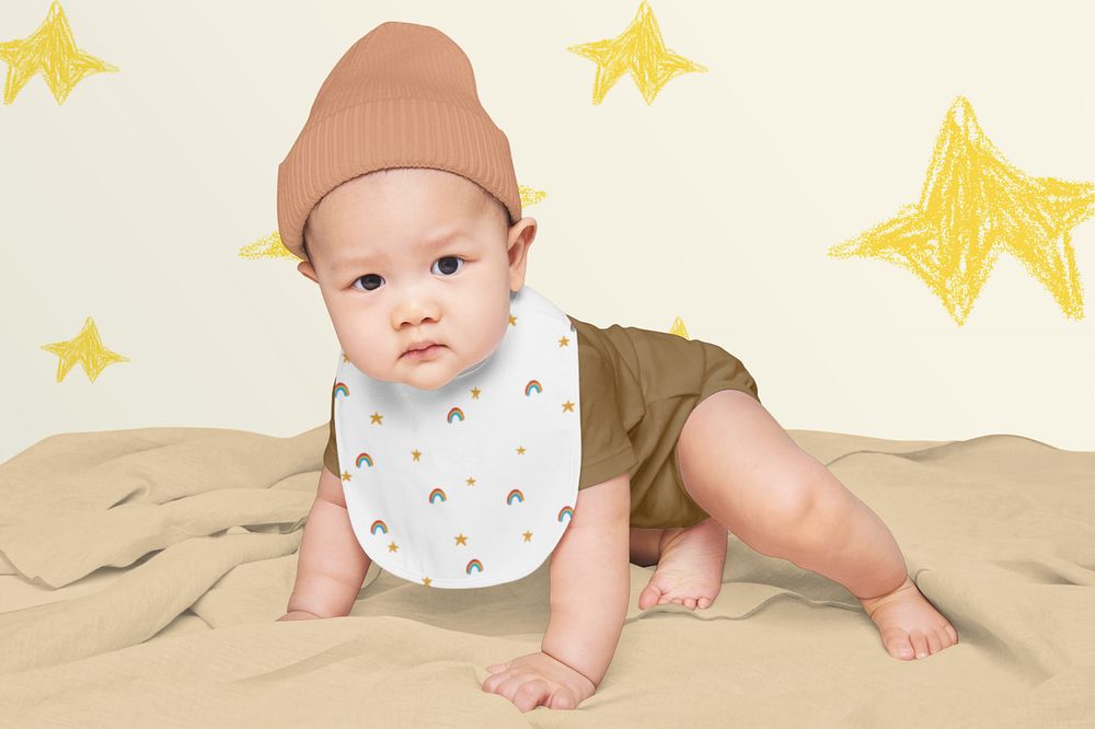 Kids beanie editable mockup